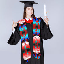 Load image into Gallery viewer, Northwest Ribbonwork Bustles Graduation Stole
