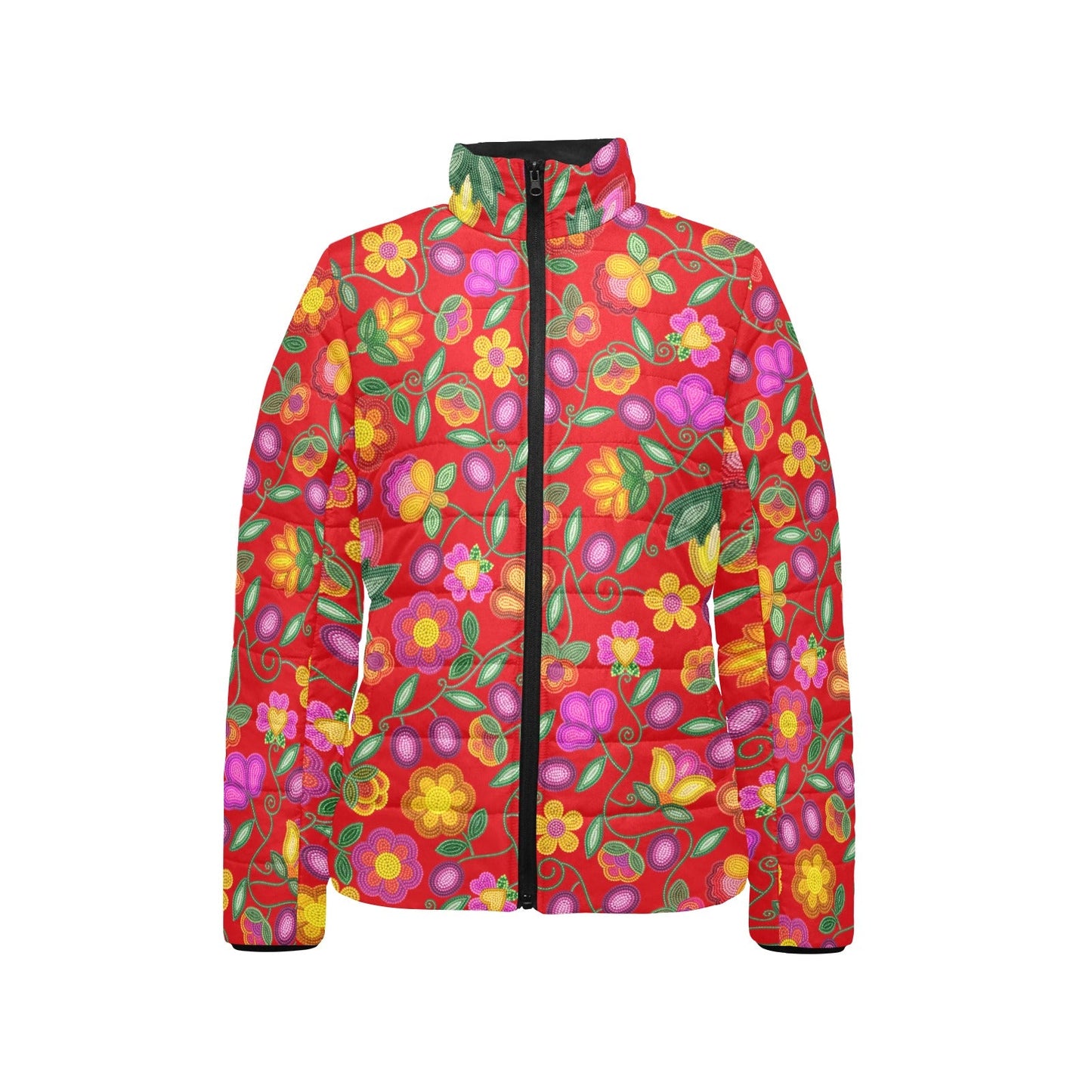 Boreal Bounty Red Stand Collar Jacket
