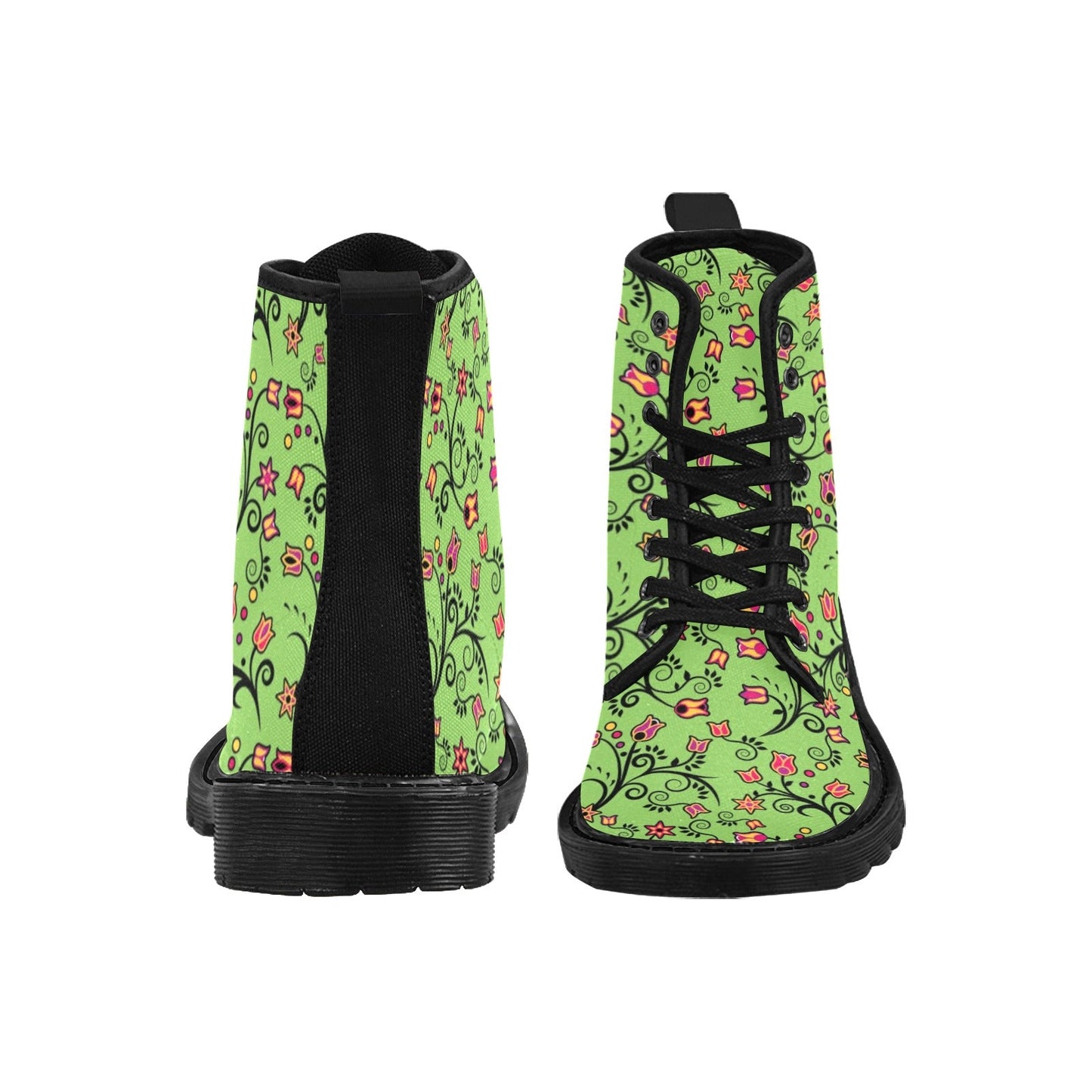 LightGreen Yellow Star Boots