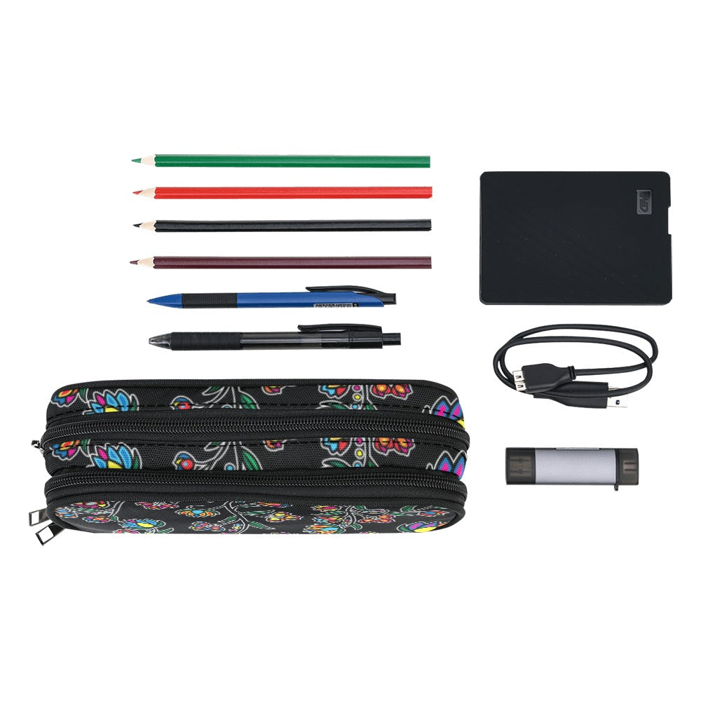 Cosmic Whisper Black Pencil Pouch