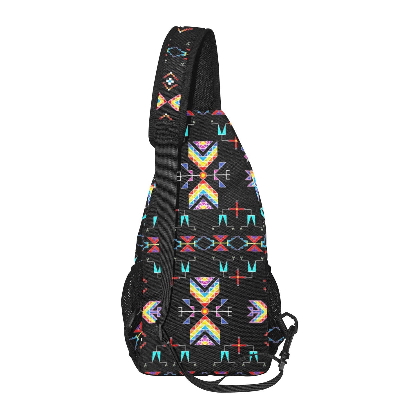 Rainy Chief Rainbow Black Chest Bag