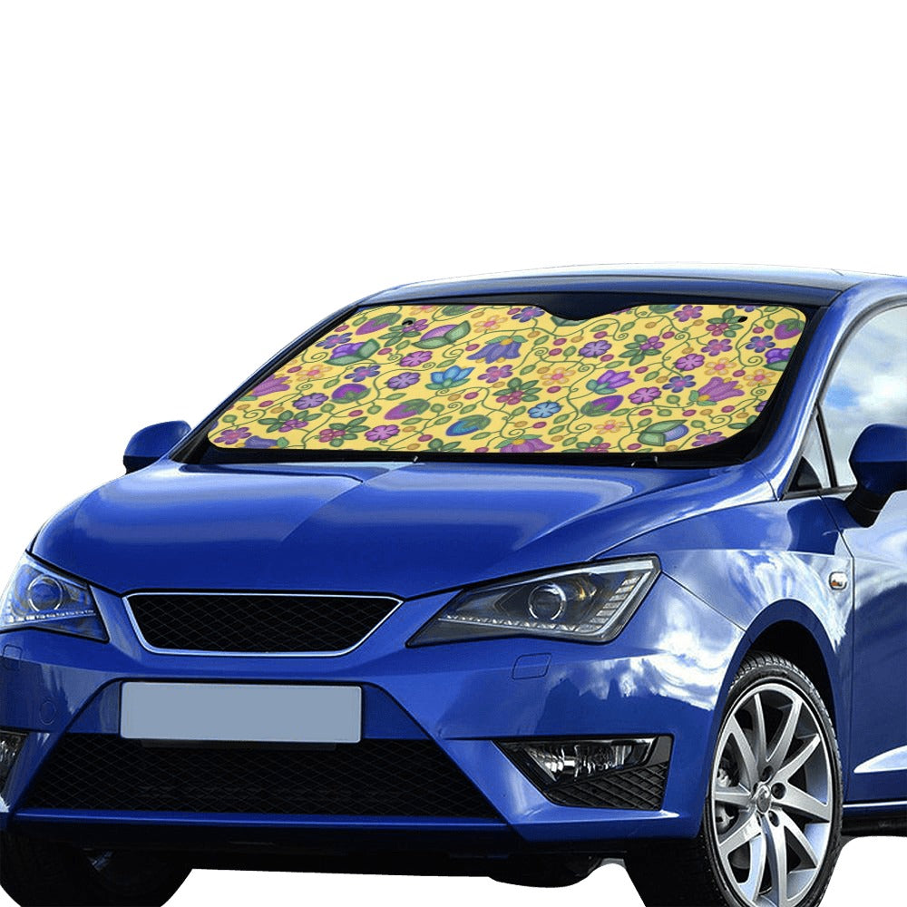 Bloom Uplift Yellow Car Sun Shade 55"x30"