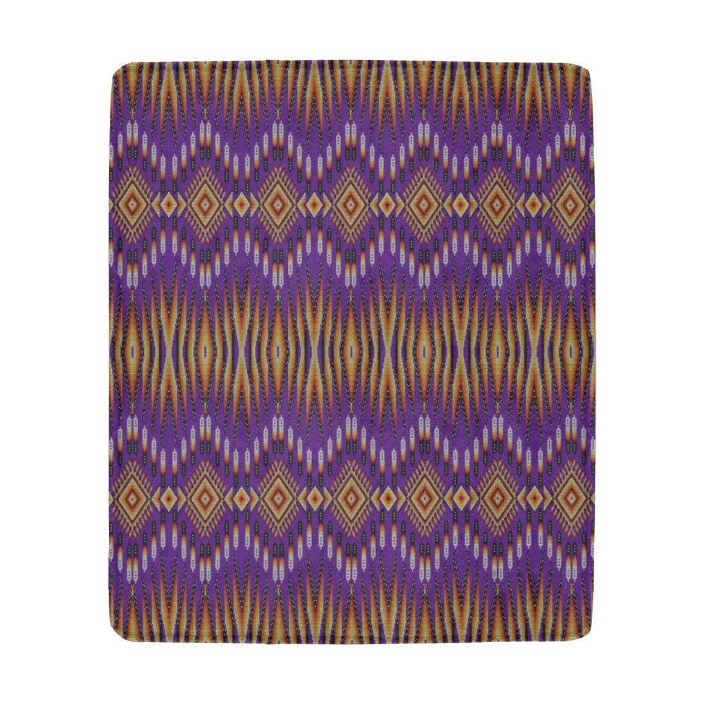 Fire Feather Purple Ultra-Soft Micro Fleece Blanket 50"x60"
