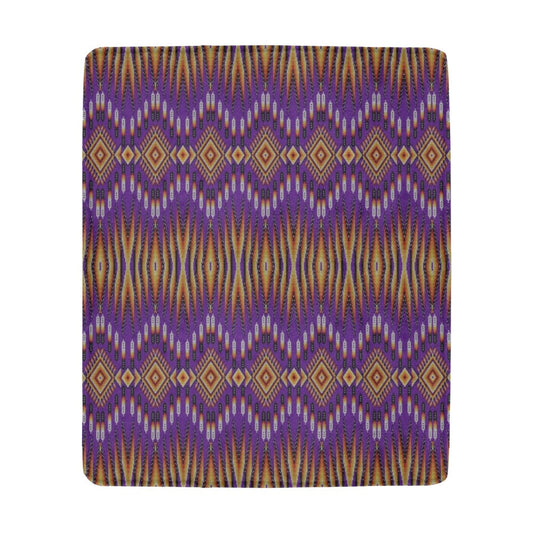 Fire Feather Purple Ultra-Soft Micro Fleece Blanket 50"x60"