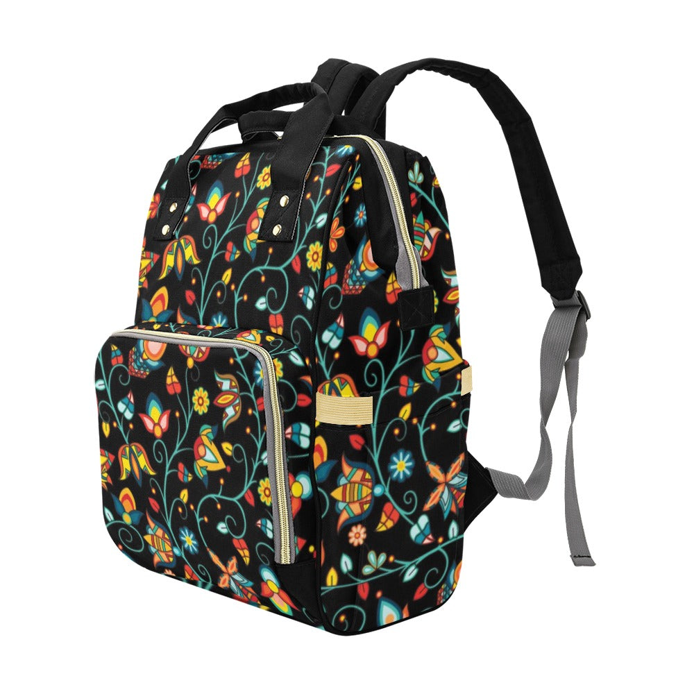 Thorny Path Black Multi-Function Diaper Backpack