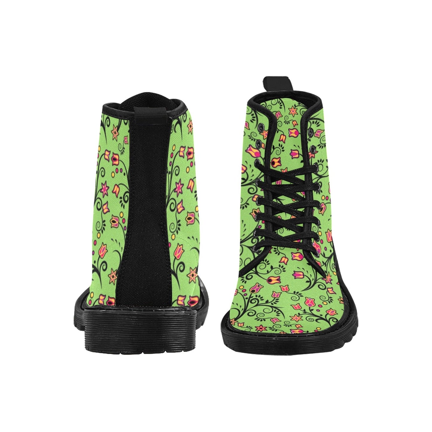 LightGreen Yellow Star Boots for Men