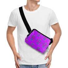 Load image into Gallery viewer, Dakota Damask Purple Belt Bag
