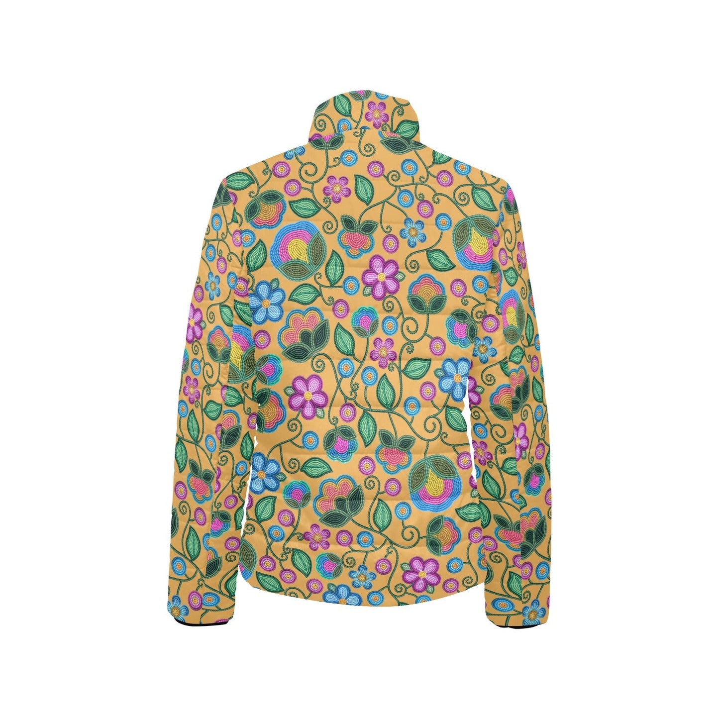 Turquoise Sunbeam Yellow Stand Collar Jacket