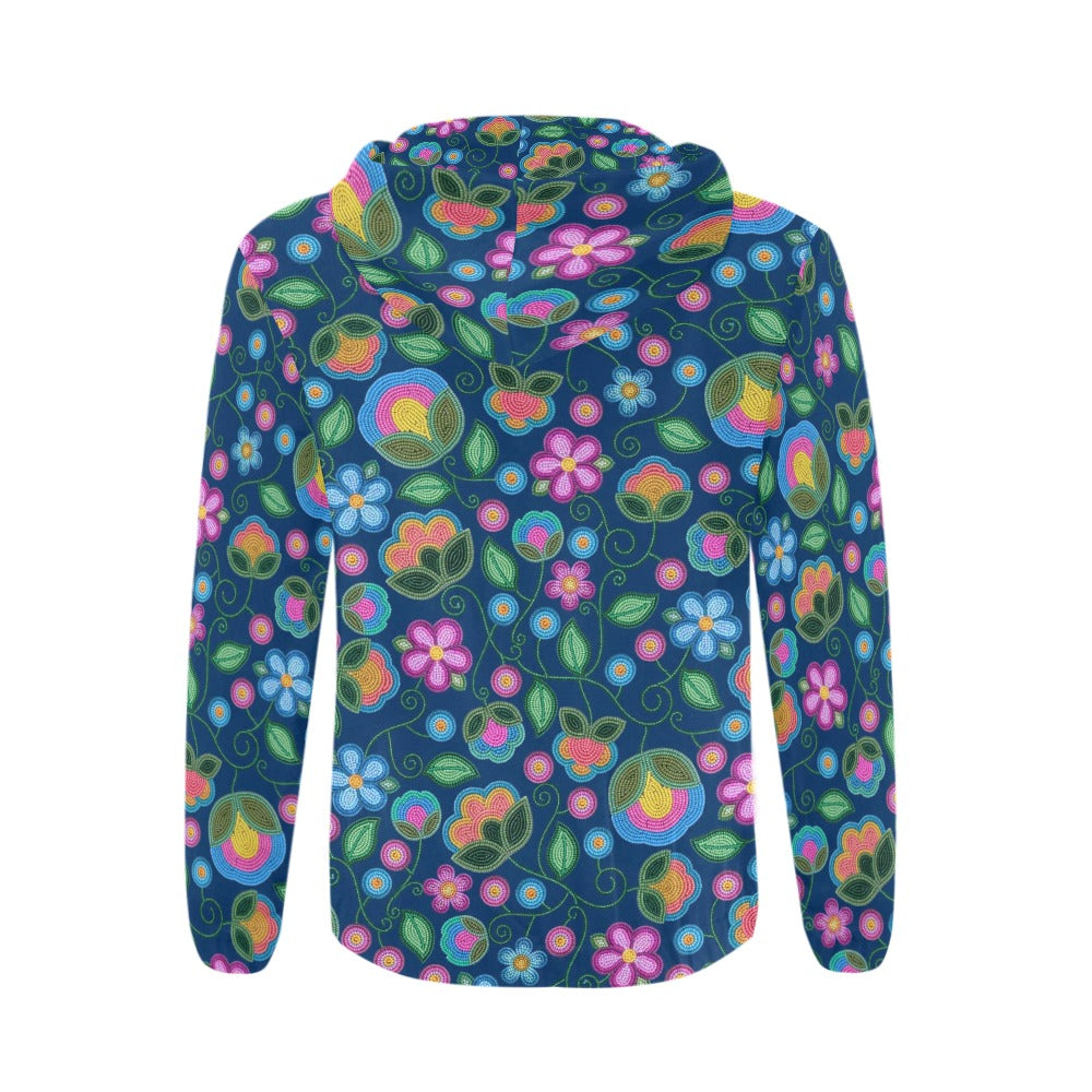 Turquoise Sunbeam Blue Zip Hoodie