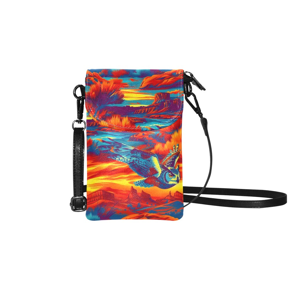 Owl on the Prowl Small Cell Phone Purse