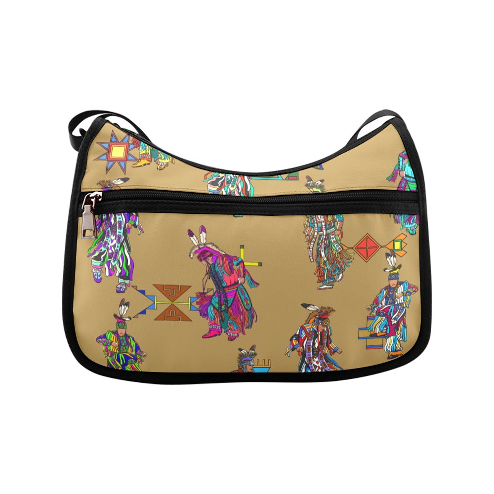 Men's Grass Dancers Earth Crossbody Bag