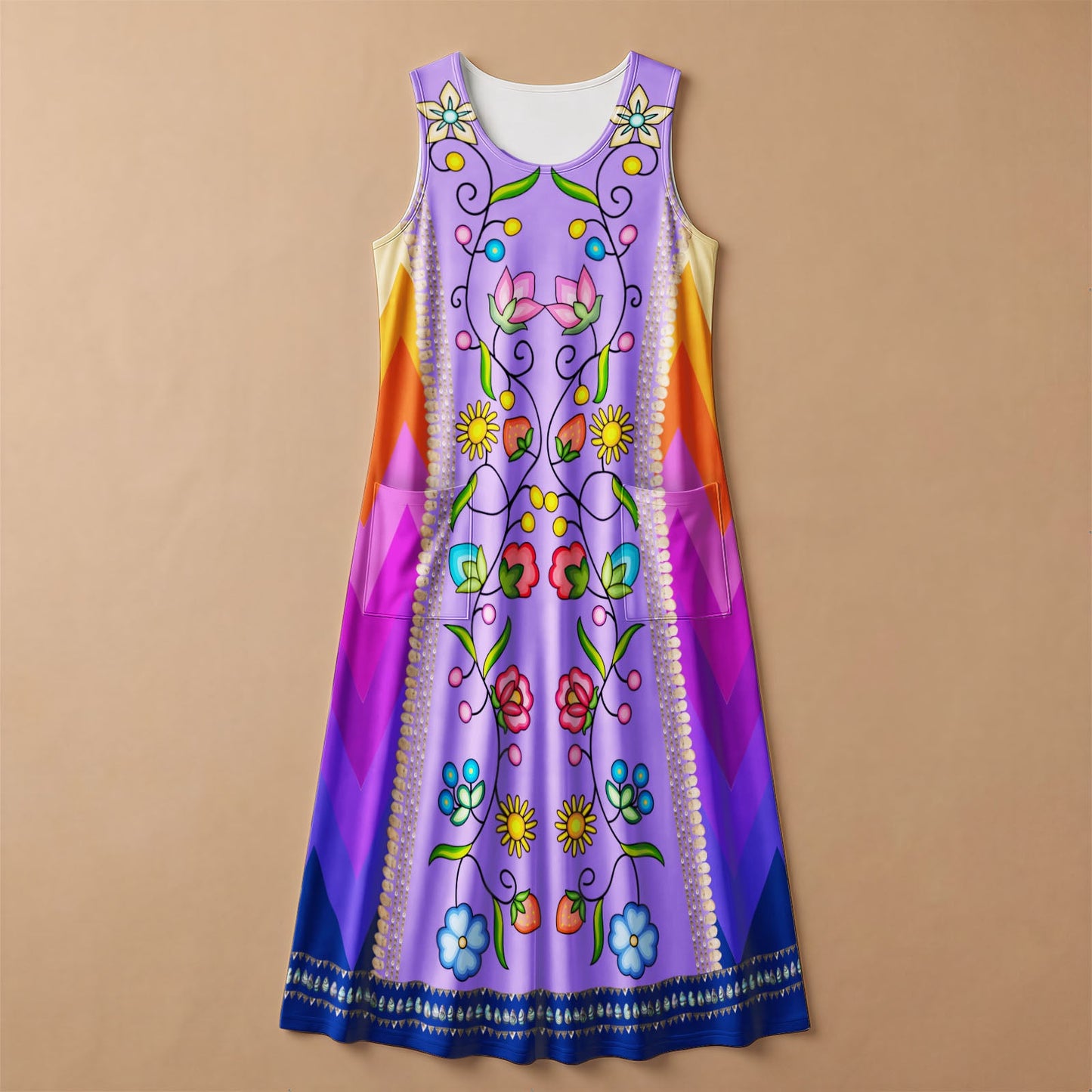 Grandmother's Legacy Purple 2 Sleeveless Dress