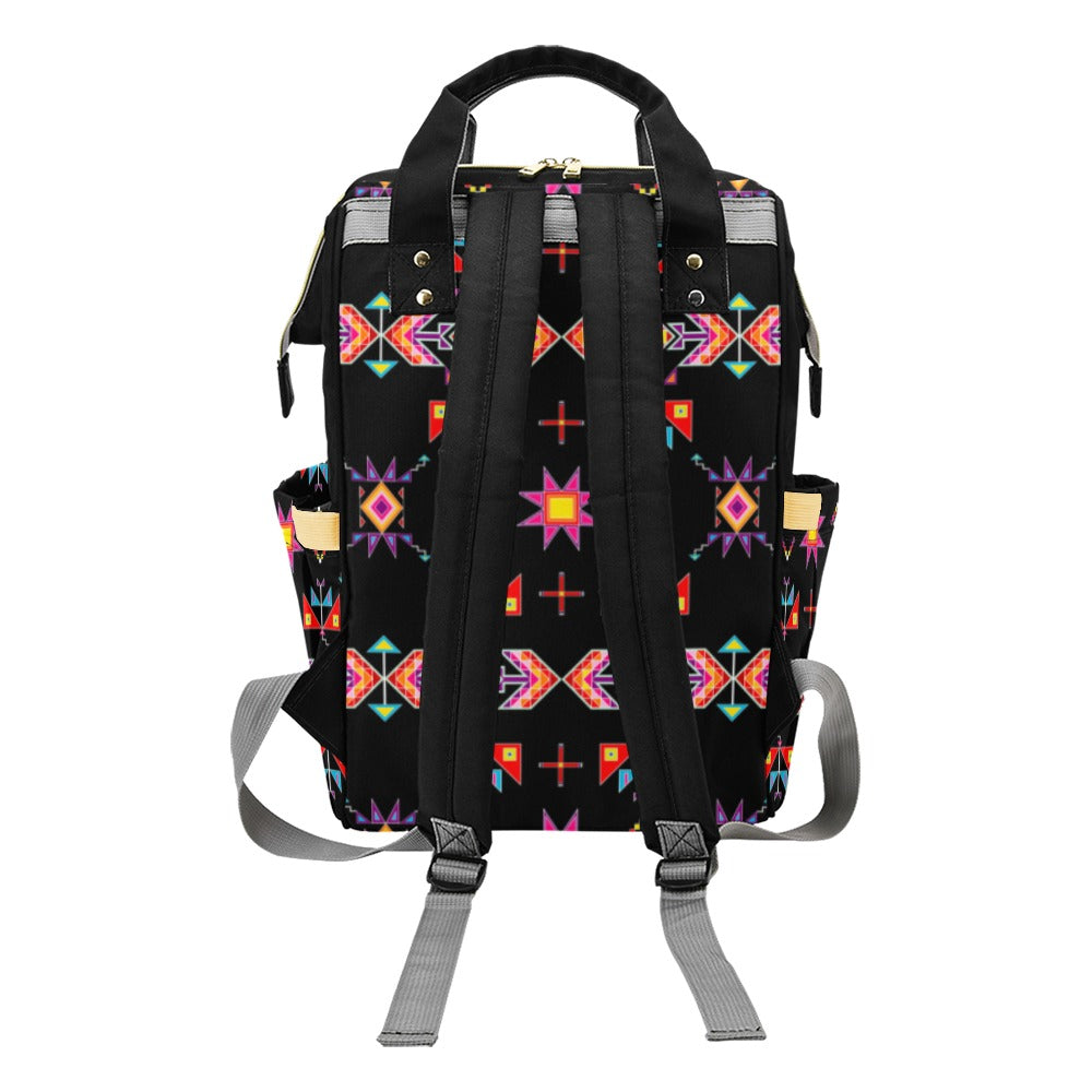 Scattered Generations Black Multi-Function Diaper Backpack