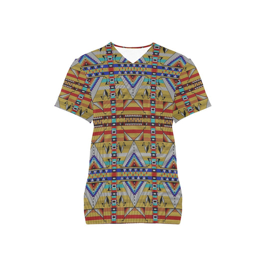 Medicine Blessing Yellow Scrub Top
