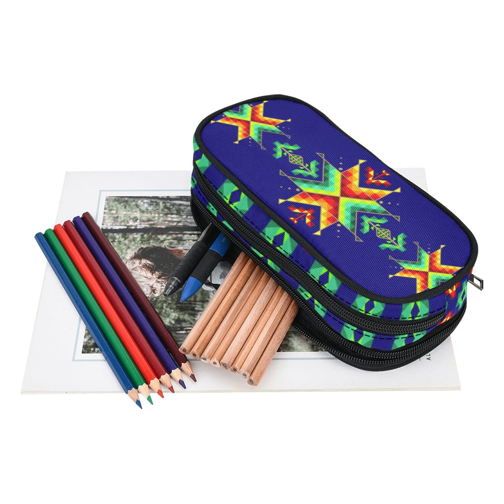 Dreams Of Ancestors Indigo Shade Pencil Pouch