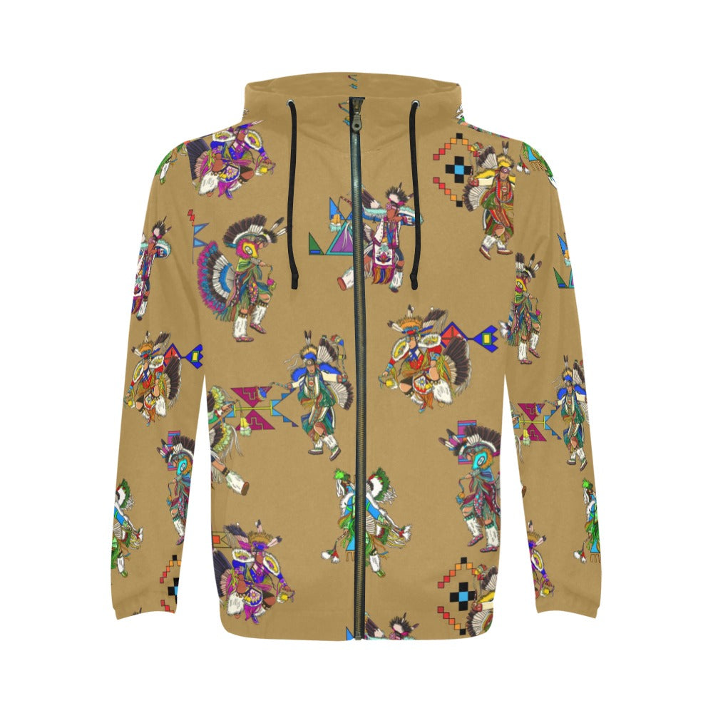 Men's Fancy Dancers Earth Men's Zipper Hoodie