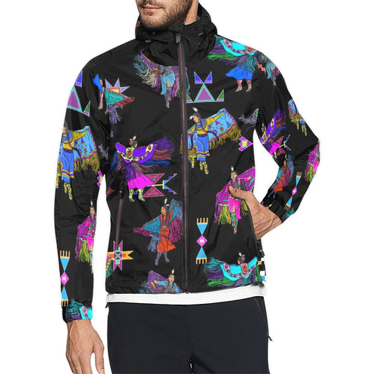Women's Fancy Dancers Black Men's Windbreaker