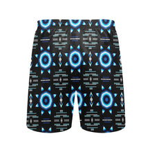 Load image into Gallery viewer, Rising Star Wolf Moon Men&#39;s Mid-Length Beach Shorts
