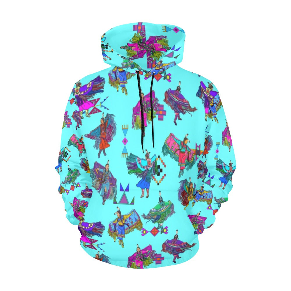 Women's Fancy Dancers Turquoise Hoodie for Women