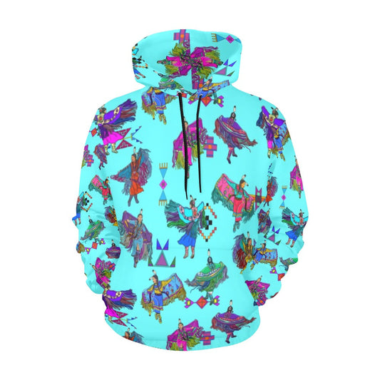 Women's Fancy Dancers Turquoise Hoodie for Women
