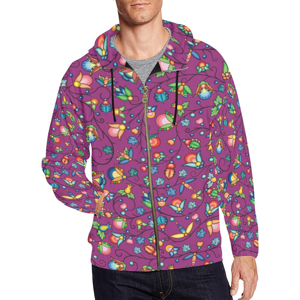 Prairie Plains Spirit Berry Soup Men's Zipper Hoodie