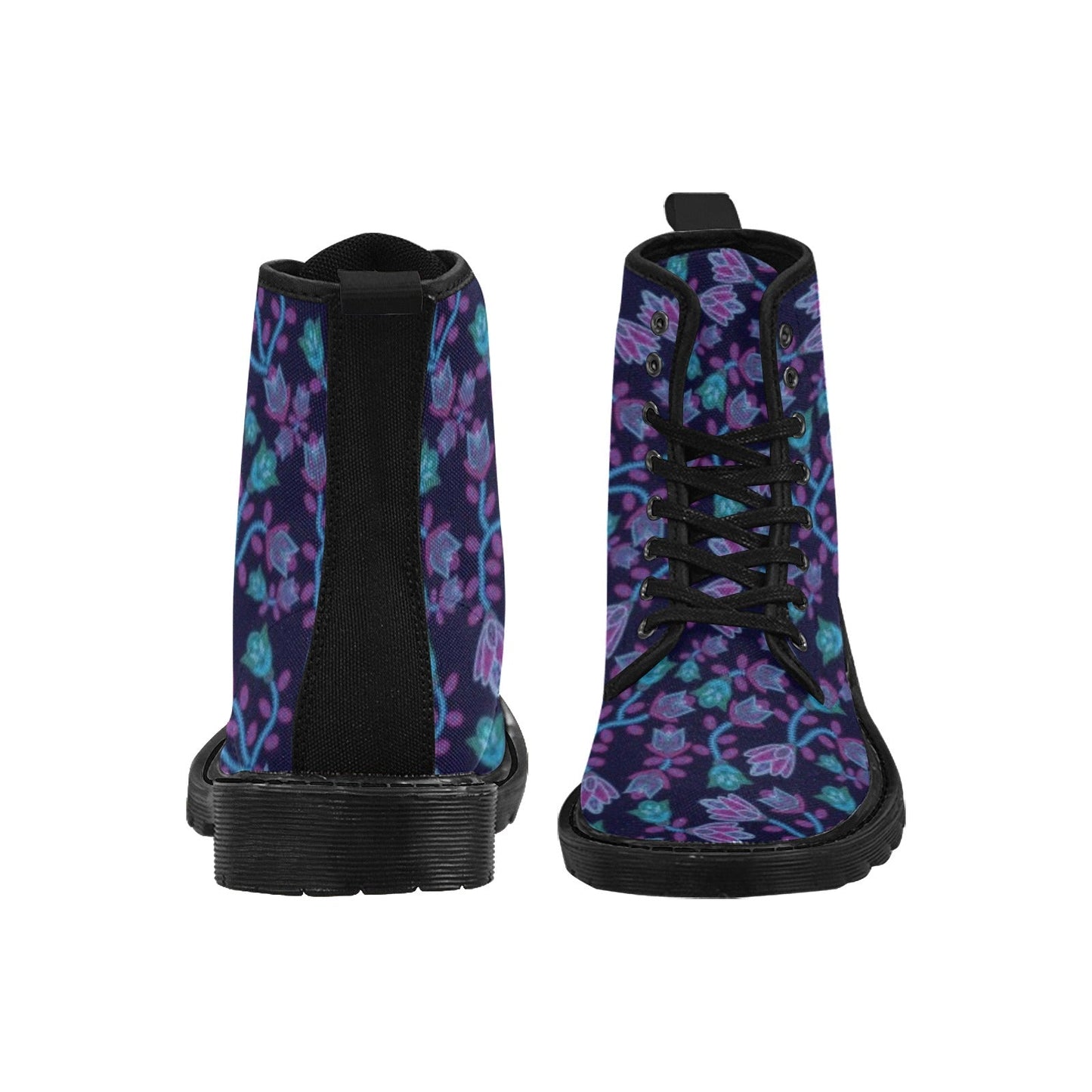 Beaded Blue Nouveau Boots for Men