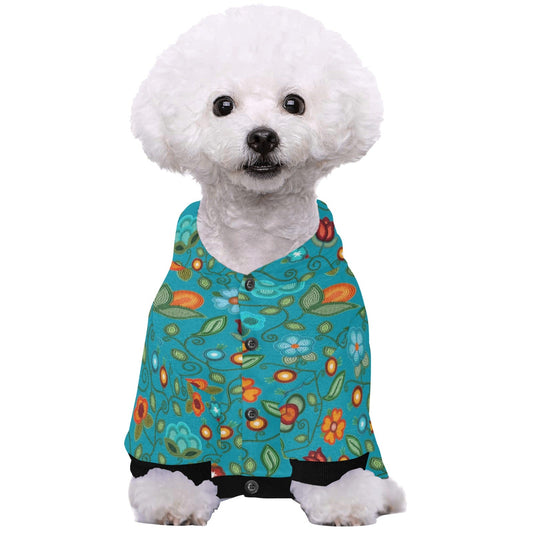 Prairie Fire Petals Ocean Pet Hoodie