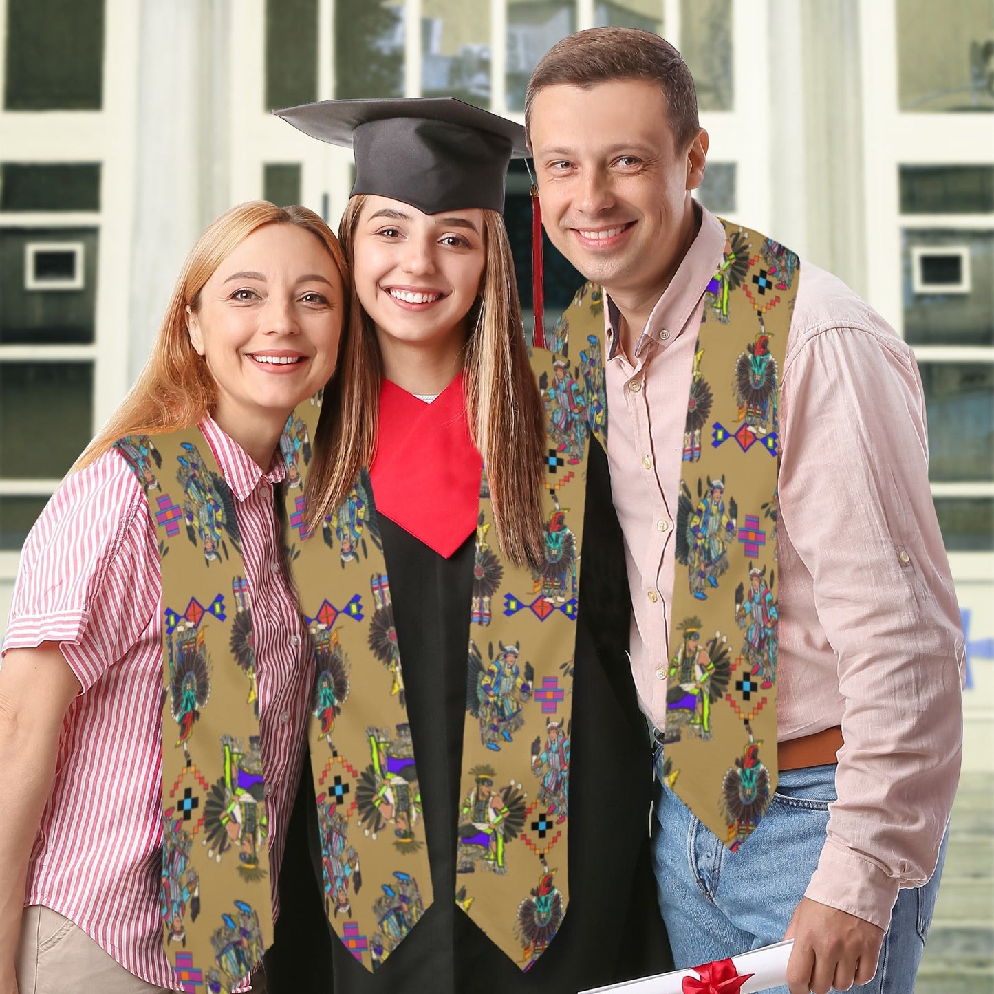 Men's Tradish Dancers Earth Graduation Stole