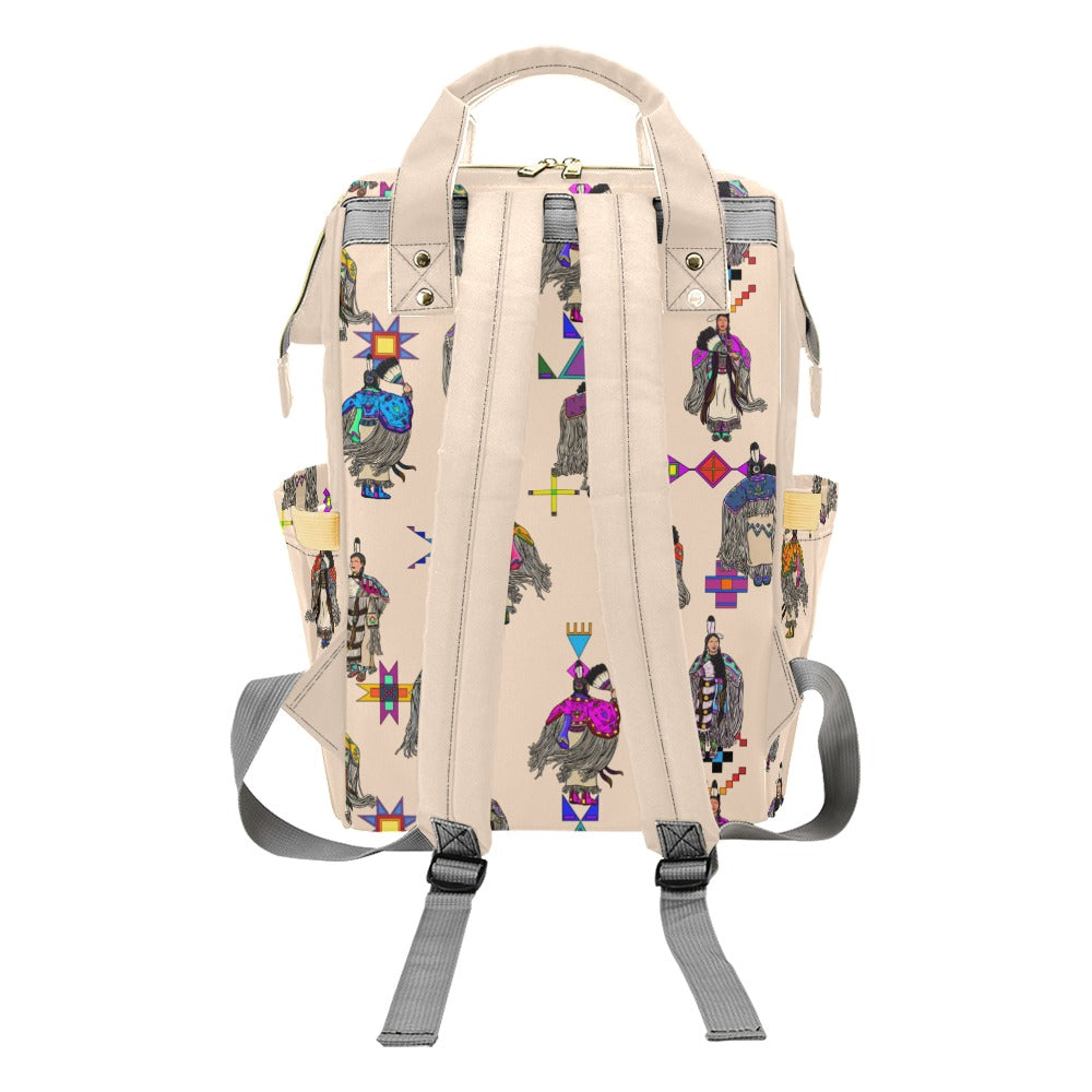 Women's Tradish Dancers  Muslin Multi-Function Diaper Backpack