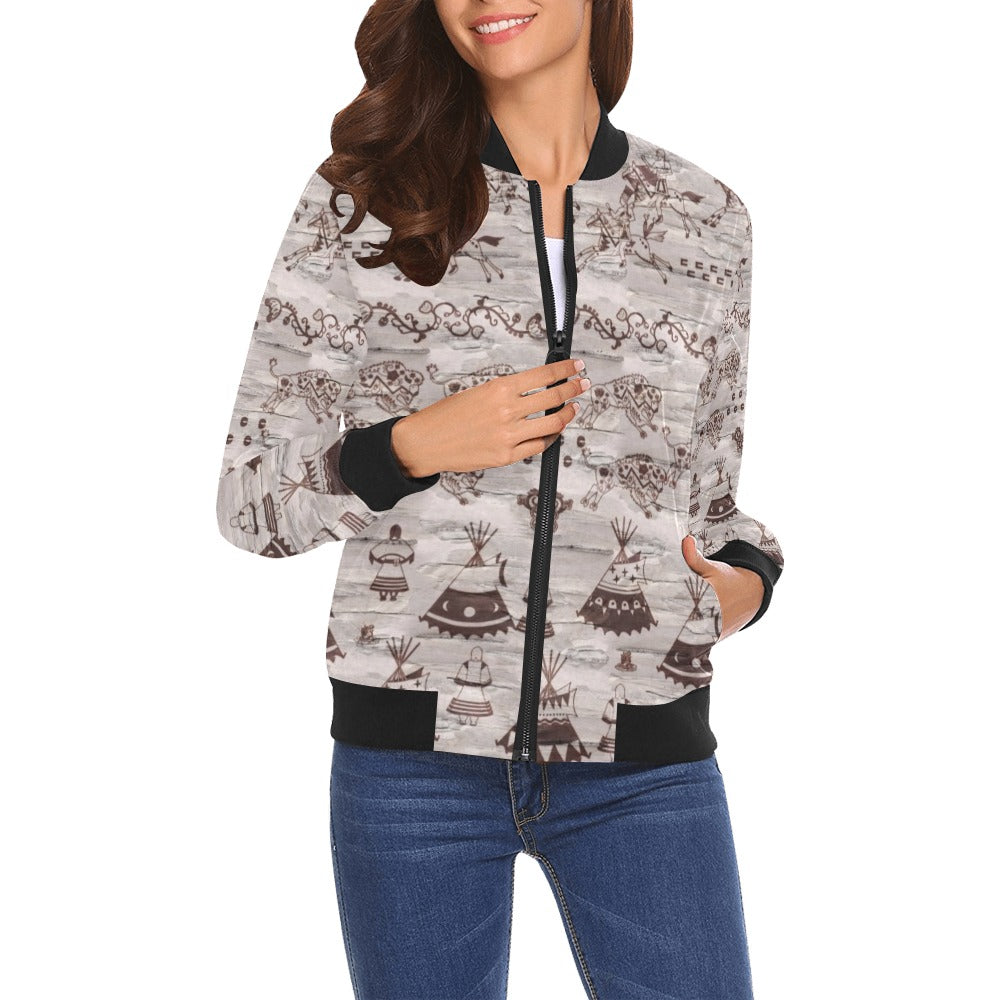 Heart of The Forest Bomber Jacket for Women