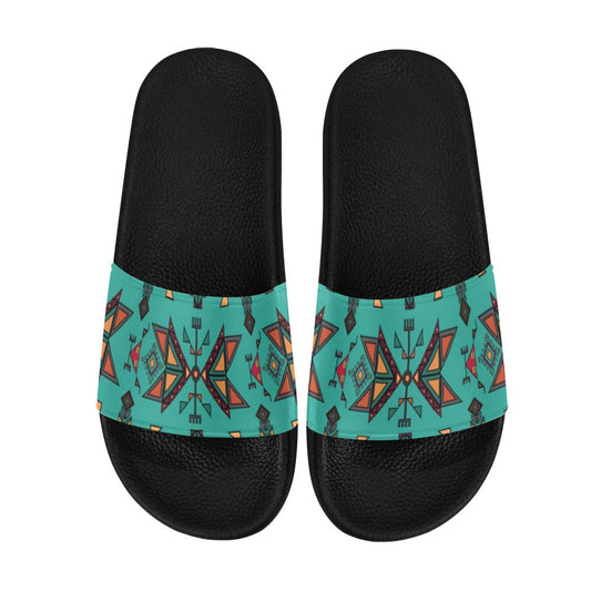 Arrow Dawn Turquoise Slide Sandals