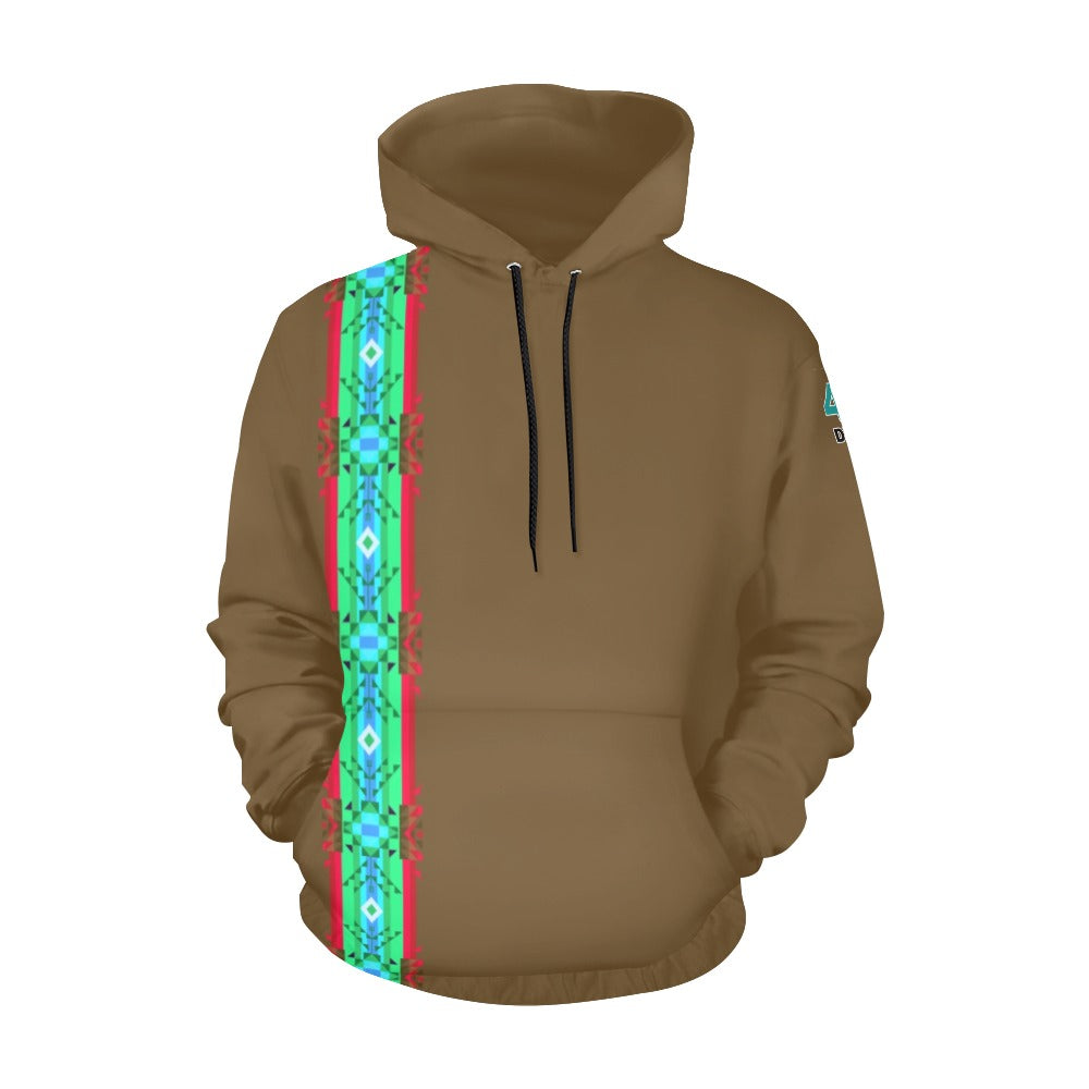 Blanket Strip Earth Hoodie for Men