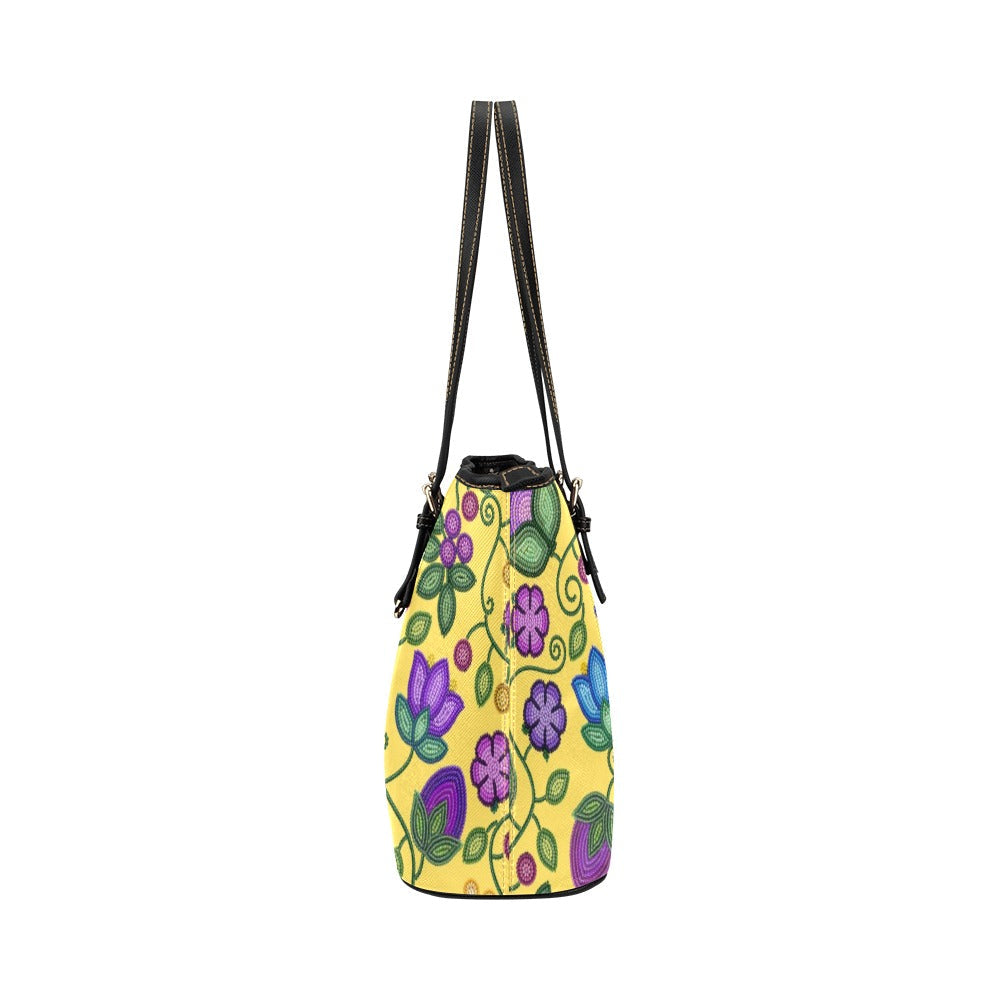 Bloom Uplift Yellow Leather Tote