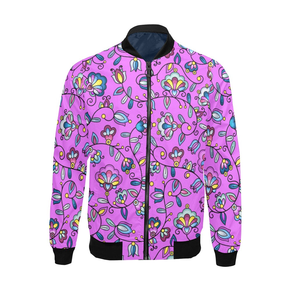 Autumn Bundle Blessing Purple Bomber Jacket for Men