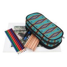 Load image into Gallery viewer, Diamond in the Bluff Turquoise Pencil Pouch
