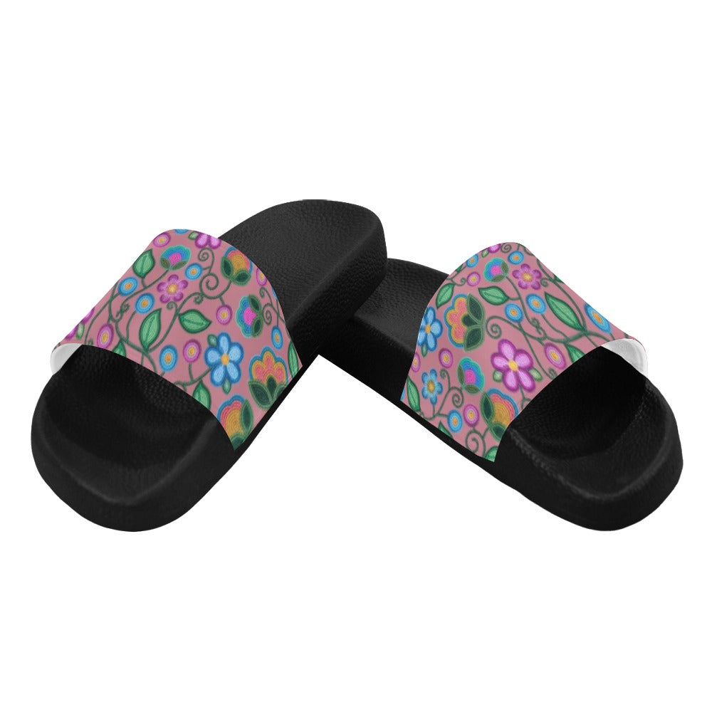 Turquoise Sunbeam Peach Slide Sandals