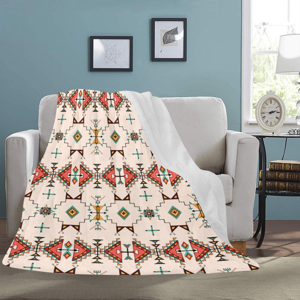 Thunder Flight Cream X-Large Micro Fleece Blanket