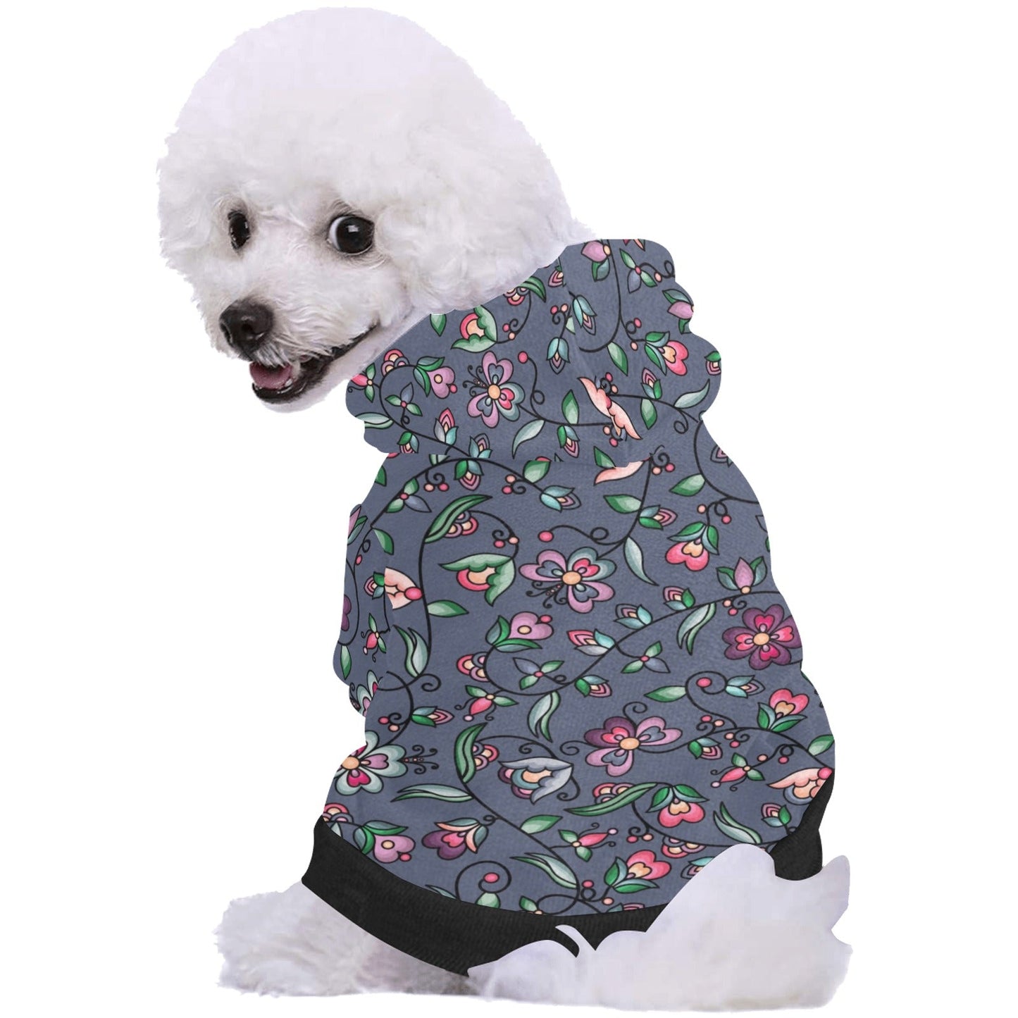 Amber Evening Garland Blue Pet Dog Hoodie