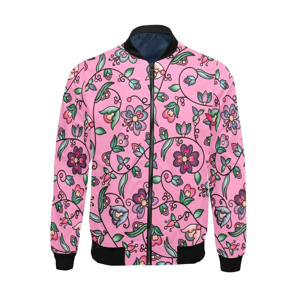 Amber Evening Garland Pink Bomber Jacket for Men