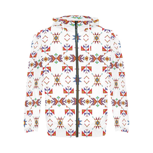 Scattered Generations White Zip Hoodie