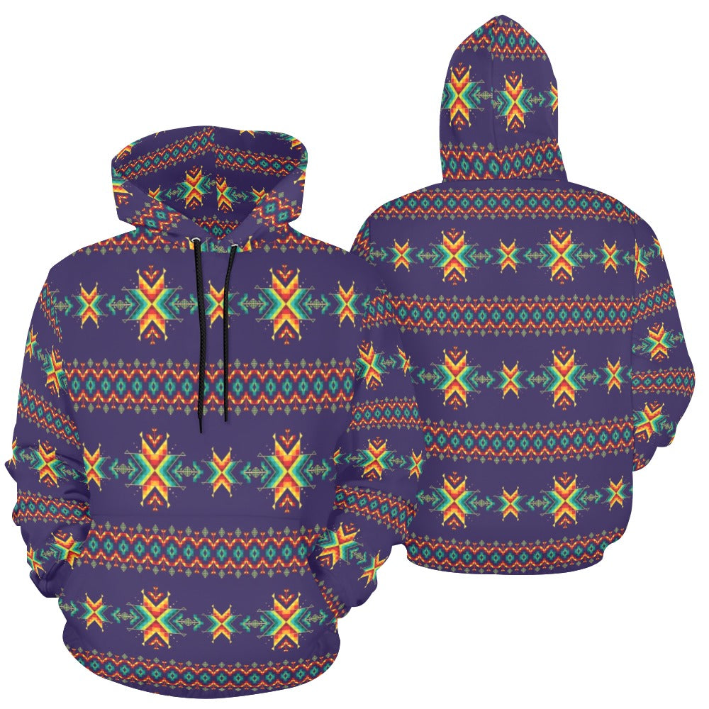 Dreams of Ancestors Indigo Hoodie for Men