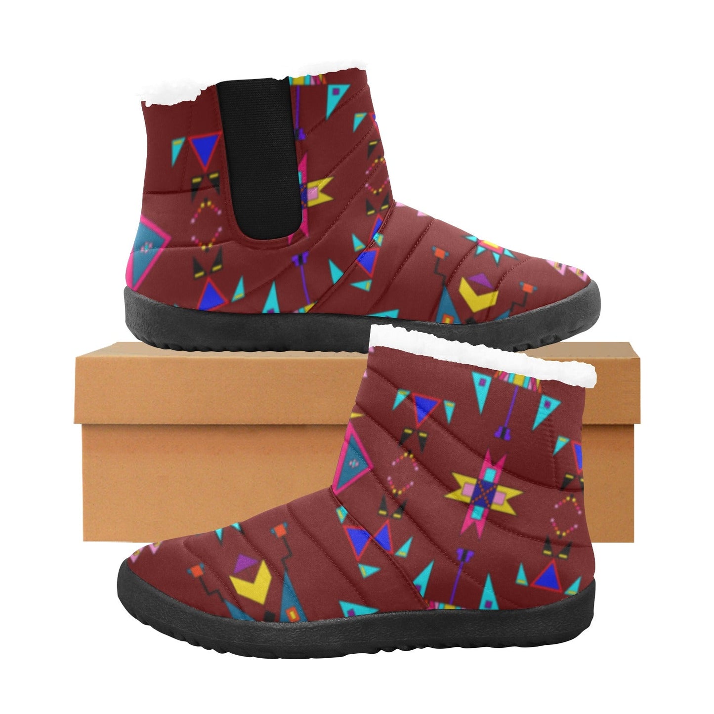 Enemy Territory Dark Maroon Women's Padded Winter Boot