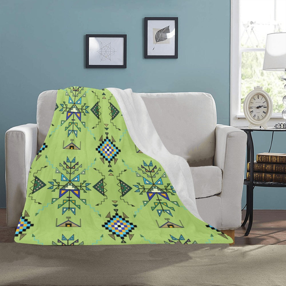 Bear Shield Green Ultra-Soft Micro Fleece Blanket 40"x50"