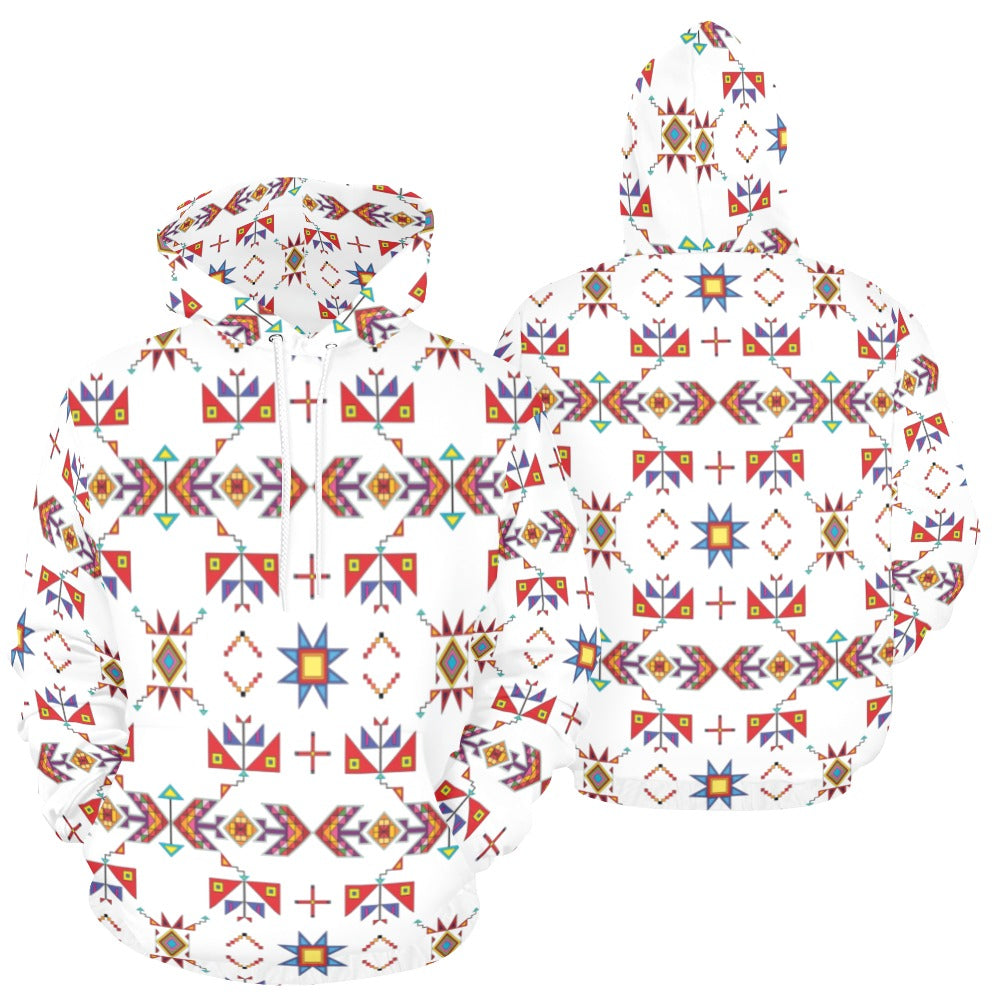 Scattered Generations White Hoodie for Men