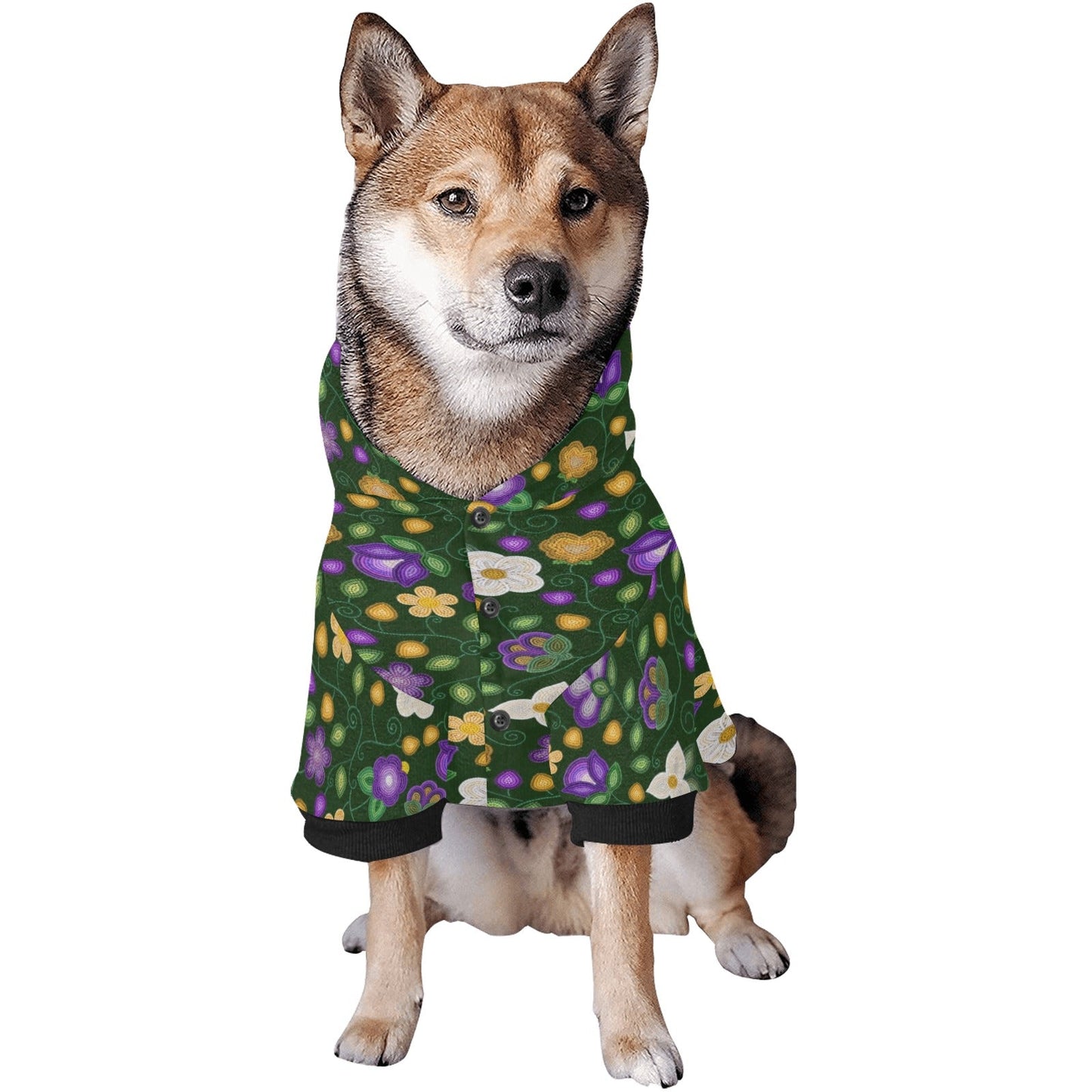 Midnight Moss Bloom Forest Pet Hoodie