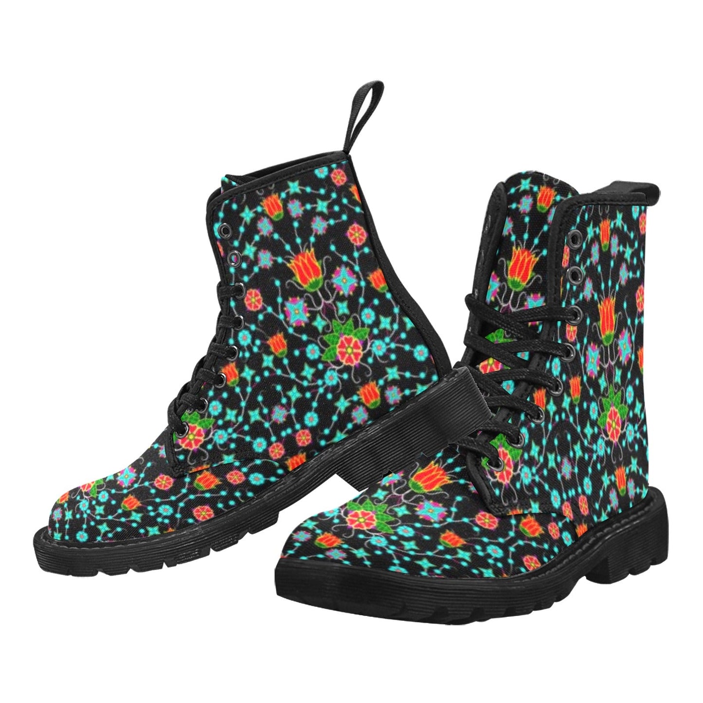 Floral Damask Upgrade Boots for Men