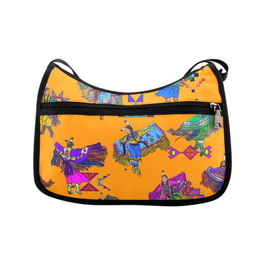 Women's Fancy Dancers Orange Crossbody Bag