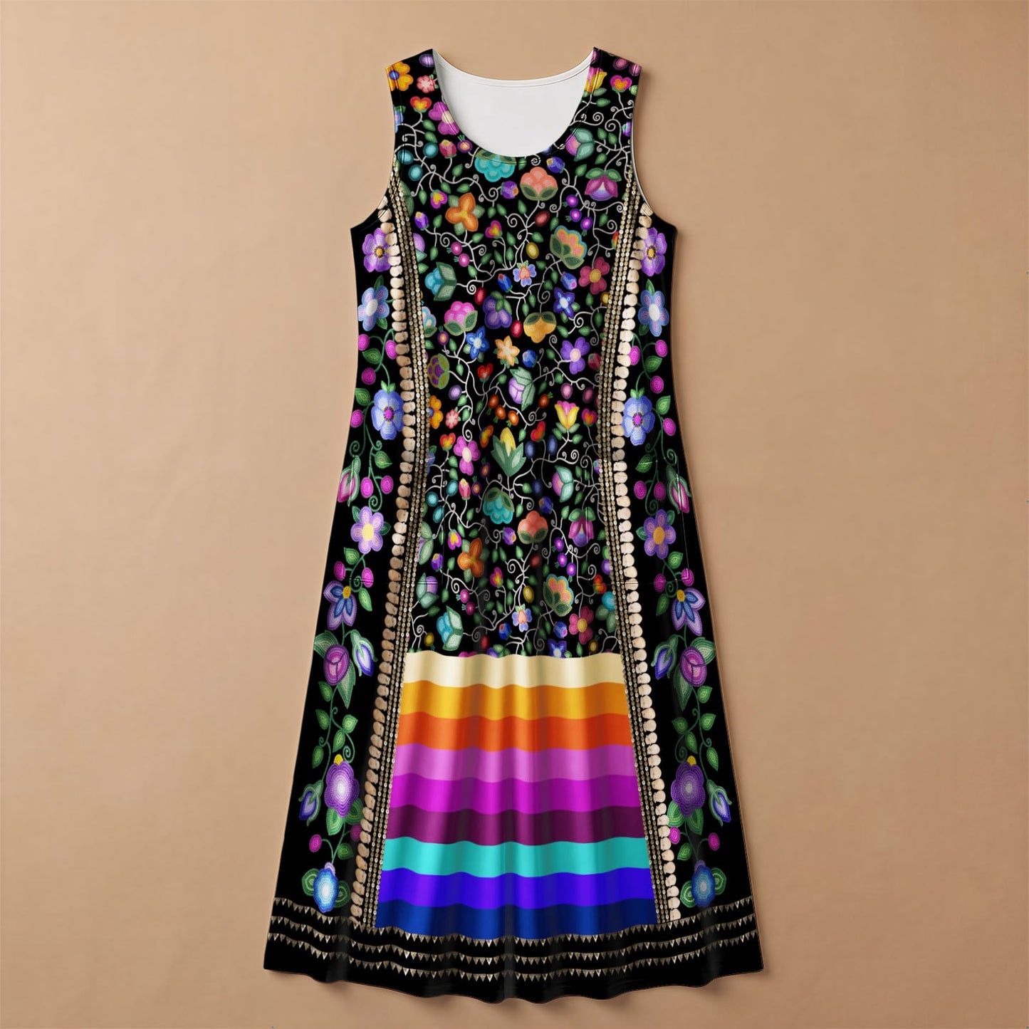 Beaded Offering Black 2 Sleeveless Dress