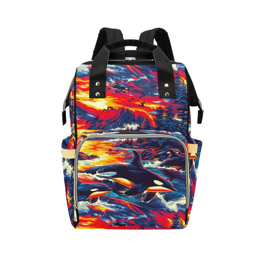 Killer Whales in the Bay Diaper Bag