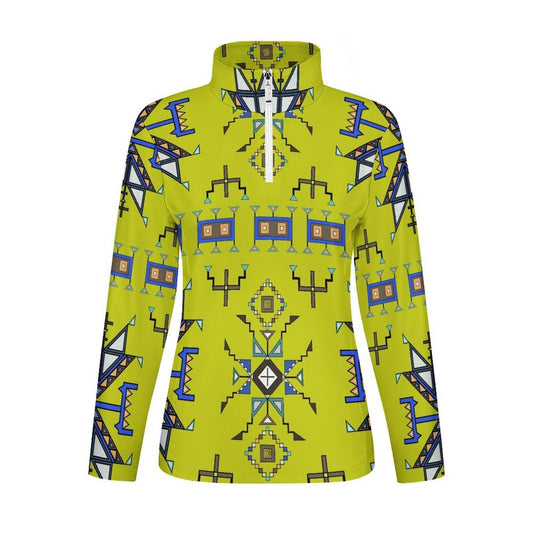 Eagle Strike Lime Long Sleeve Yoga Shirt